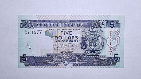 Cédula das Ilhas Salomão - 5 Dolares - 2006 - P26 - FE