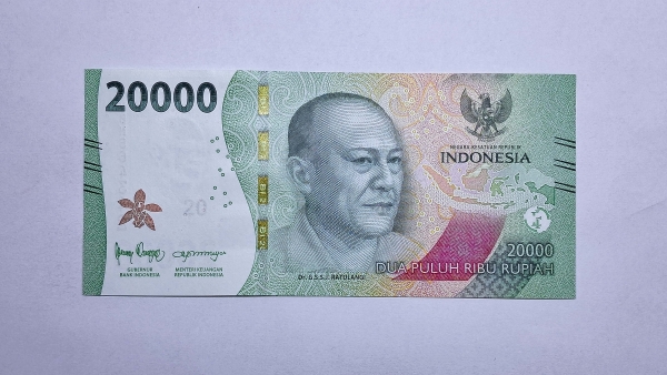 Cédula da Indonesia - 20000 Rupiah - 2024 - P166 - FE