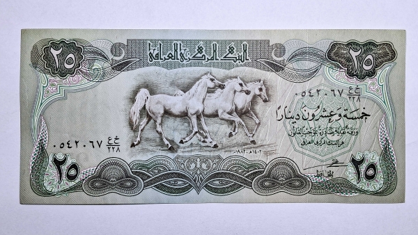 Cédula do Iraque - 25 Dinars - 1982 - P72 - Soberba