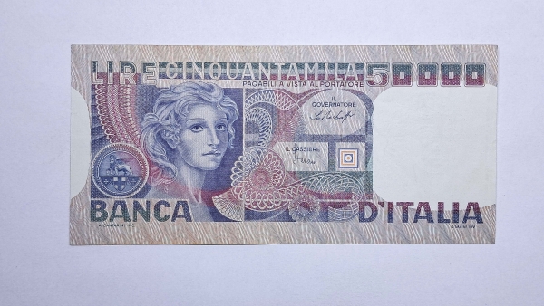 Cédula da Italia - 50000 Lira - 1978 - P107a - Soberba