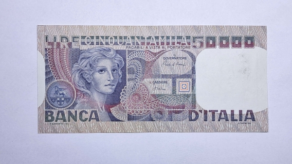 Cédula da Italia - 50000 Lira - 1980 - P107c - Soberba
