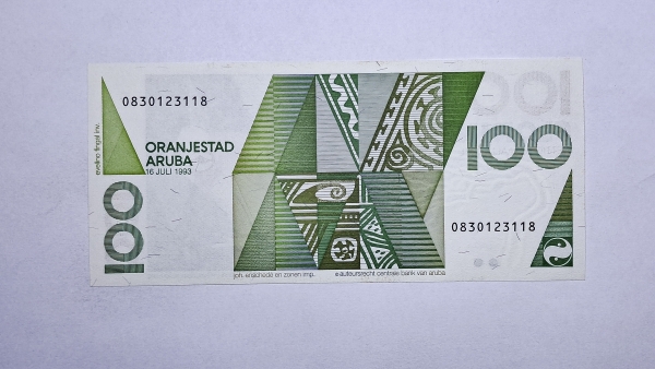 Cédula de Aruba - 100 Gulden - 1993 - FE