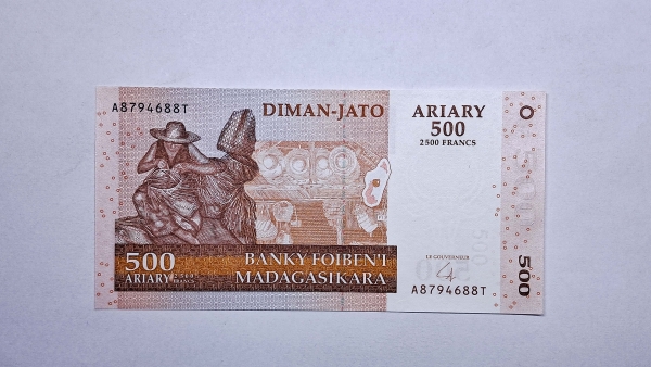 Cédula de Madagascar - 500 Aryary - 2004 - P88 - FE