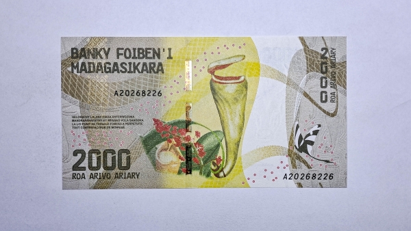 Cédula de Madagascar - 2000 Aryary - 2017 - P101 - FE