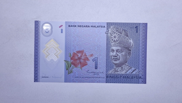 Cédula da Malasia - 1 Ringgit - 2011 - Polimero Plastico - P51c - FE
