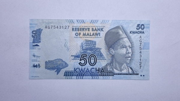 Cédula de Malawi - 50 Kwacha - 2012 - P58a - FE
