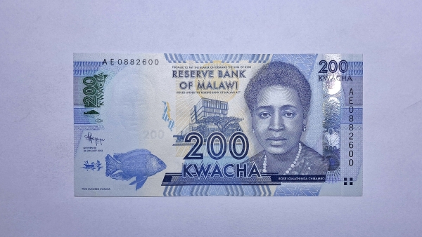 Cédula de Malawi - 200 Kwacha - 2012 - P60a - FE