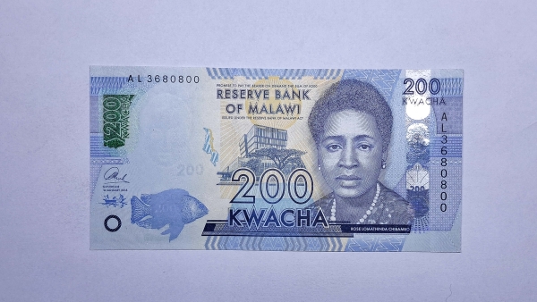 Cédula de Malawi - 200 Kwacha - 2016 - P60c - FE