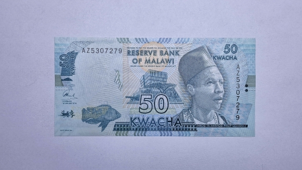 Cédula de Malawi - 50 Kwacha - 2016 - P64c - FE