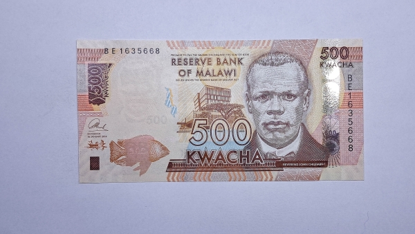 Cédula do Malawi - 500 Kwacha - 2014 - P66 - FE