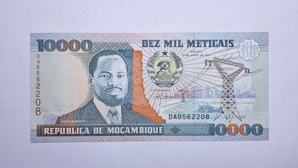 Cédula de Moçambique - 10000 Meticais - 1991 - P137 - FE