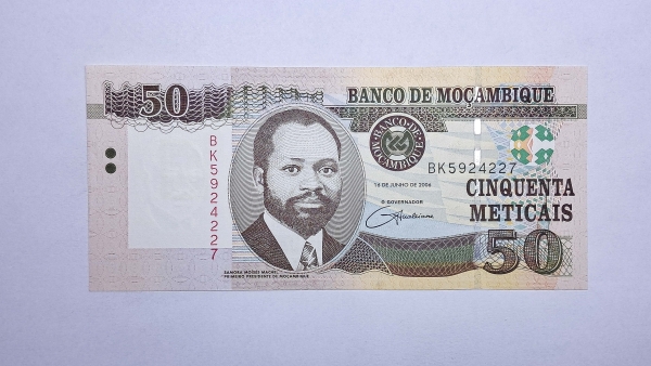 Cédula de Moçambique - 50 Meticais - 2006 - P144 - FE
