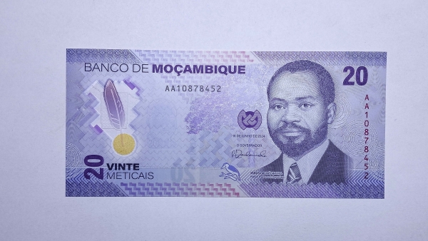 Cédula de Moçambique - 20 Meticais - 2024 - Polimero Plastico - P155 - FE