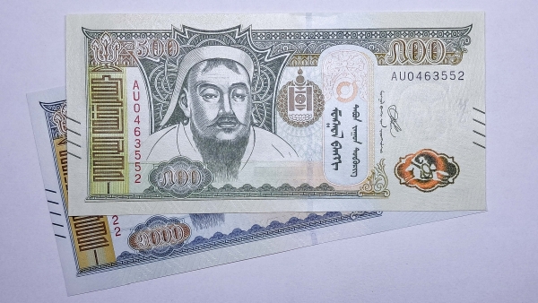 Cédula do Mongolia - 500 - 1000 Tugrik - 2020 - 2 Cédulas - P74 - P75 - FE