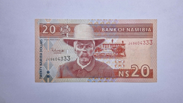 Cédula da Namibia - 20 Dolares - 1990 - P5 - FE
