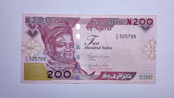 Cédula da Nigeria - 200 Naira - 2024 - P47e - FE