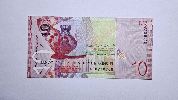 Cédula de São Tomé e principe - 10 Dobras - 2020 - P77 - FE
