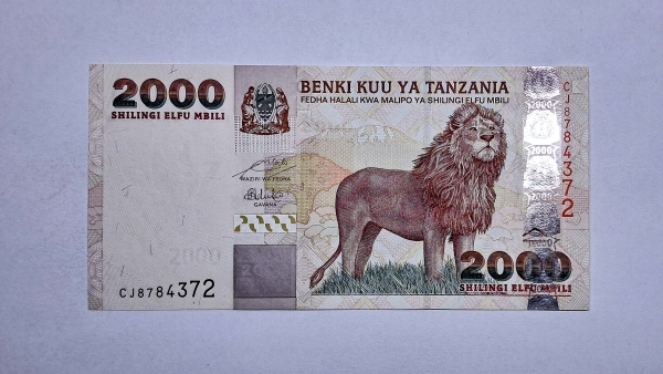 Cédula da Tanzania - 2000 Shilingi - 2009 - P37b - FE