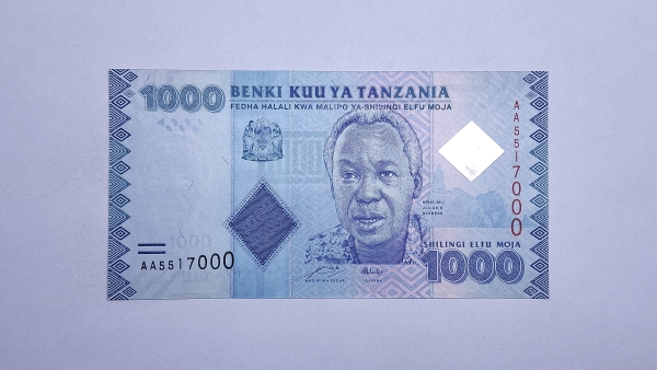 Cédula da Tanzania - 1000 Shilingi - 2010 - P41a - FE