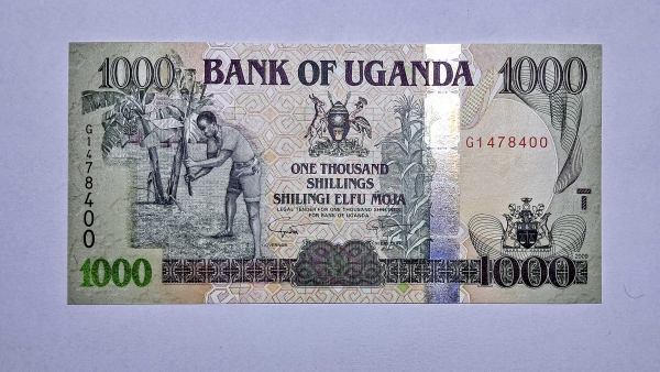 Cédula de Uganda - 1000 Shillings - 2009 - P43d - FE