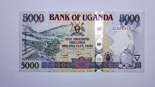 Cédula de Uganda - 5000 Shillings - 2009 - P44d - FE