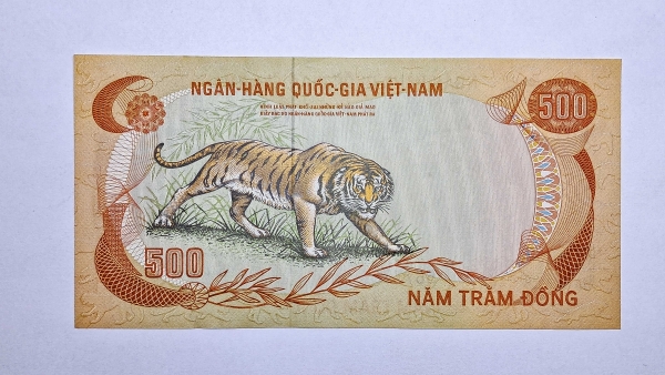 Cédula do Vietnam do Sul - 500 Dong - 1972 - P33 - Soberba