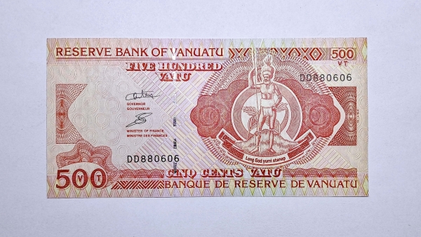Cédula de Vanuatu - 500 Vatu - 1993 - P5 - FE