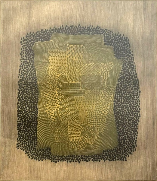 ARTHUR LUIZ PIZA. "sem título" Calcogravura. Assinado no cid. Tiragem 15/50. Mede 40 x 50 cm com moldura 63 x 69 cm