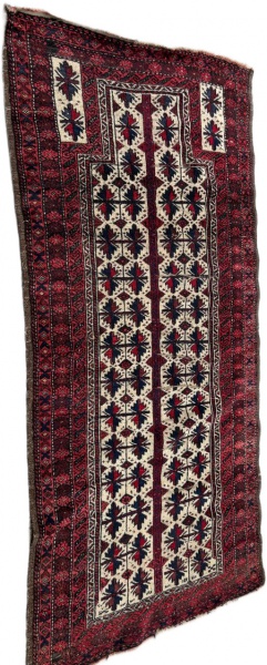 Tapete Belouche Paquistanês de oração. Mede: 89 x 169 cm = 1,50 m²