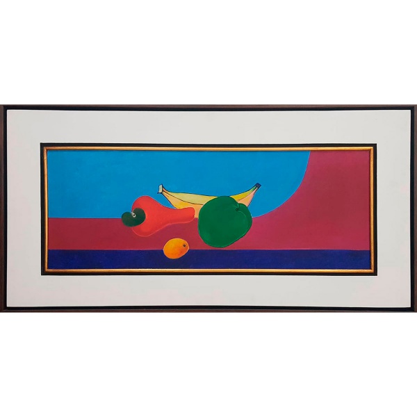 ALDEMIR MARTINS, Frutas - a.s.t. - 31 x 82 cm - assinado e datado no verso, 1970.