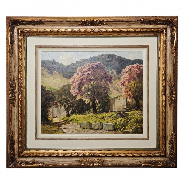 Clodomiro Amazonas - Paisagem - o.s.t. - 64 x 50 cm - assinado no c.i.e. (Esse lote encontra-se em São Paulo, o frete é por conta do arrematante).