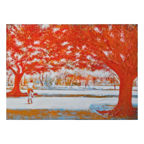 NEWTON MESQUITA. "Ibirapuera" - tinta acrílica sobre tela Assinado e datado no c.i.d. e no verso 1998. Mede: 160 x 220 cm.
