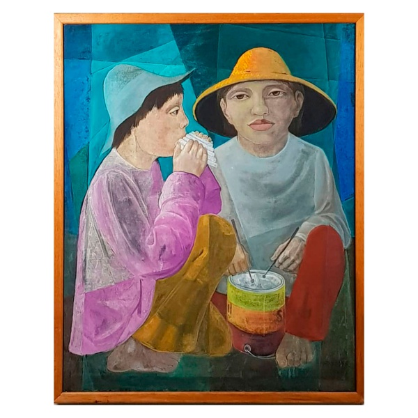 HARRY ELSAS. Músicos- o.s.t. - 100 x 80 cm - assinado e datado no c.i.d. LXXXVII.