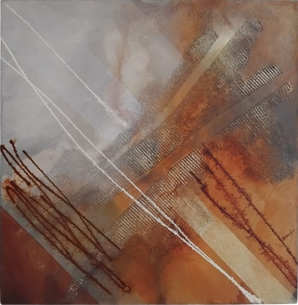 ADRIANA BANFI "Pipa" O.s.t . Assinado no verso. Datado de 2003. Mede: 70x 70 cm