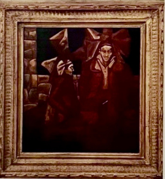 Mario Gruber. Fantasiados - o.s.t. - 50 x 45 cm - Assinado e datado de 90 no canto inferior esquerdo. (Esse lote encontra-se em São Paulo, o frete é por conta do arrematante).