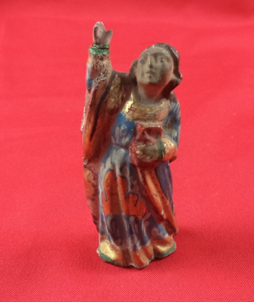 Arte . Antiga representação metálica de Nossa Senhora Aparecid foto 1