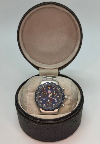 Relogios . Tag Heuer - Relógio suíço de pulso cronógrafo movimento quartz com pulseira em ...