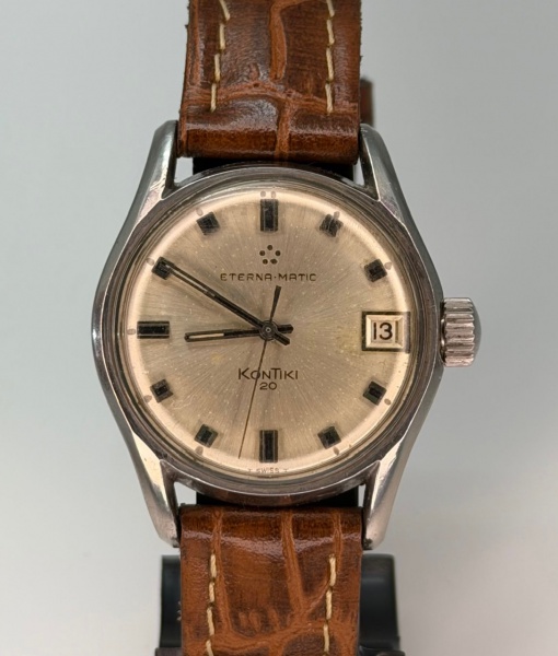 Relogios . Eterna Matic Kontiki 20 - Relógio suíço de pulso movimento automático com moeda ...