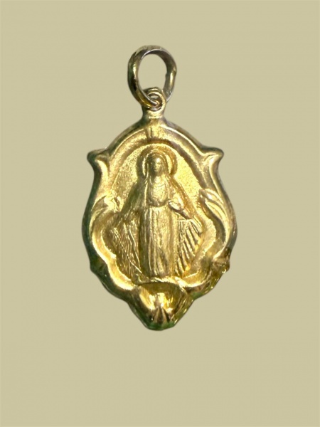 Joias . Pingente ouro 18K Nossa Senhora imagem em alto relevo - medida 1,7 X 0,9 cm ...