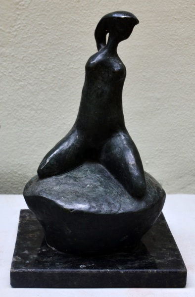 Joias . Alfredo Ceschiatti, Escultura em Bronze, O Abraço - med foto 2