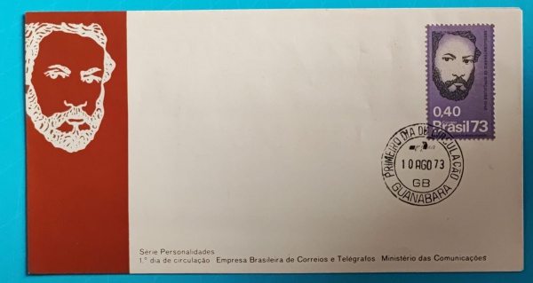 Joias . FDC DO BRASIL - FDC-027 - CARIMBO 1 DIA E CBC  - 1973 foto 1