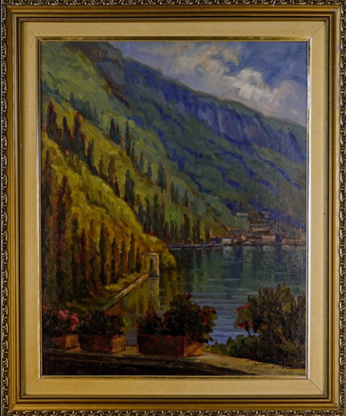 Arte . 8313 ROMUALDO MONTOR - PINTURA ÓLEO SOBRE TELA - TIPO DA ASSINATURA: FEITA A ...