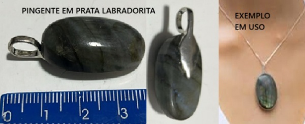 Joias . COLAR Riviera em prata 950 com topázio azul oval 7x9 co foto 2