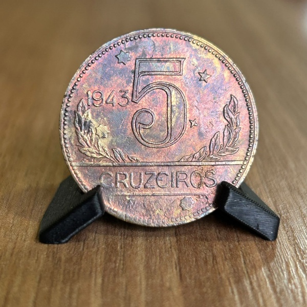 Joias . Brasil - 500 Réis de 1932, Bronze de alumínio, 4gr, 23m foto 4