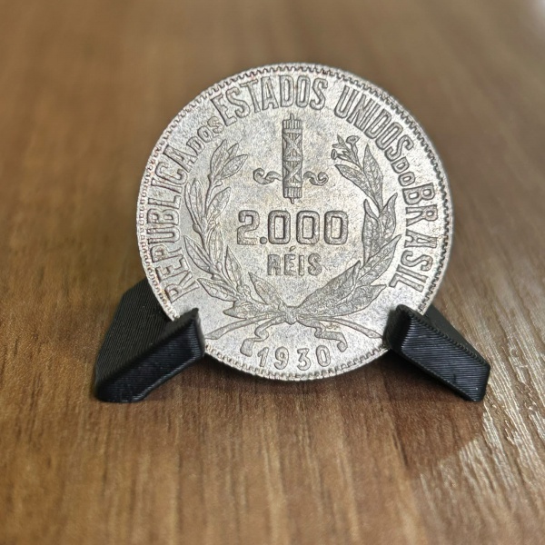 Joias . Brasil - 500 Réis de 1932, Bronze de alumínio, 4gr, 23m foto 7