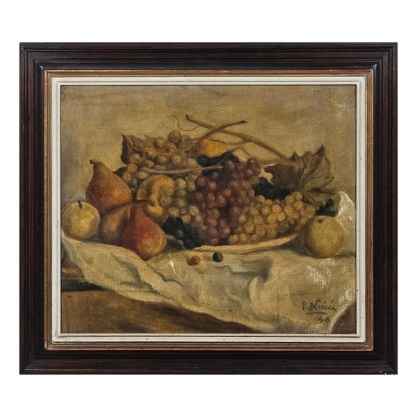 Pietro Nerici (1918-1995). Natureza morta - o.s.t. - 41 x 48 cm - assinado e datado 45 no cid.