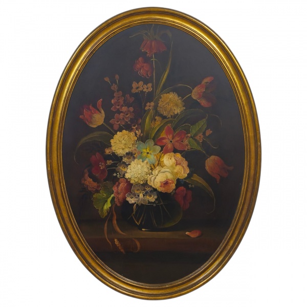 Vaso com flores, o.s.e. 90 x 62 cm.