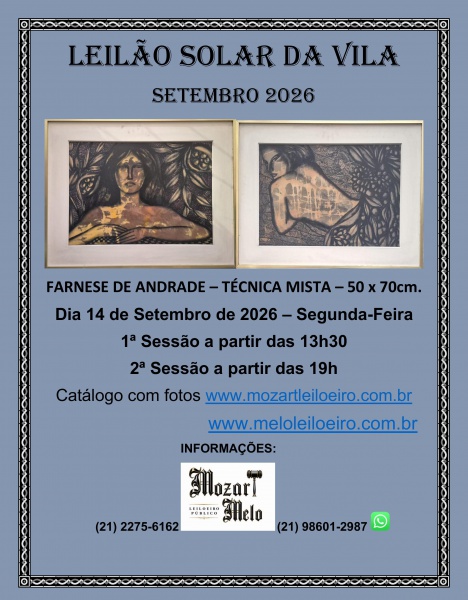 Lote 221 VEJA O CATÁLOGO NO SITE www.mozartleiloeiro.com.br Valor inicial: R$ 1,00