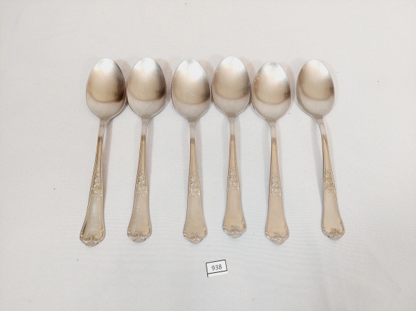 Lote 149 Jogo de 6 colheres de Sopa Hercules platinox Classique .Medida: 20 cm Valor inicial: R$ 120
