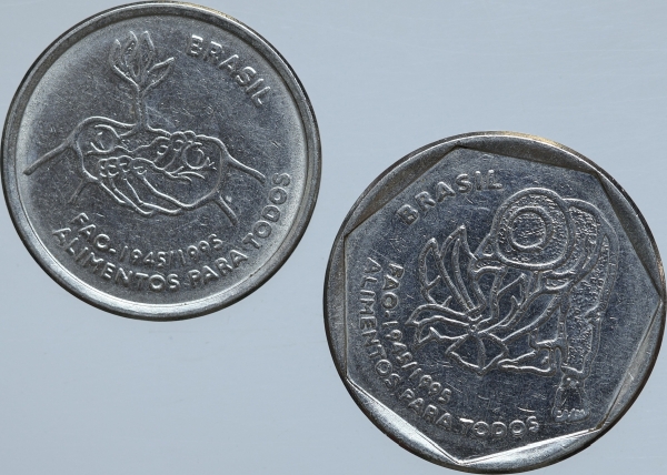 Joias . Moeda do Brasil para Angola - 1/2 macuta - 1814 - C466 foto 8